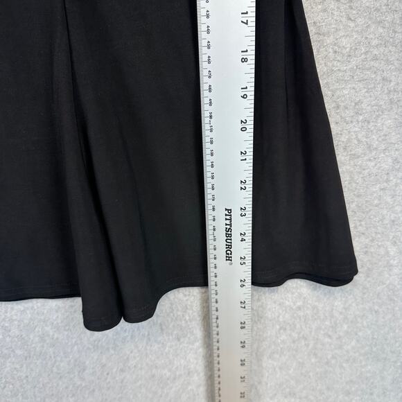 Antthony Original Skirt Womens Small Black Elastic Waist Pull On Midi Pockets - Picture 13 of 13